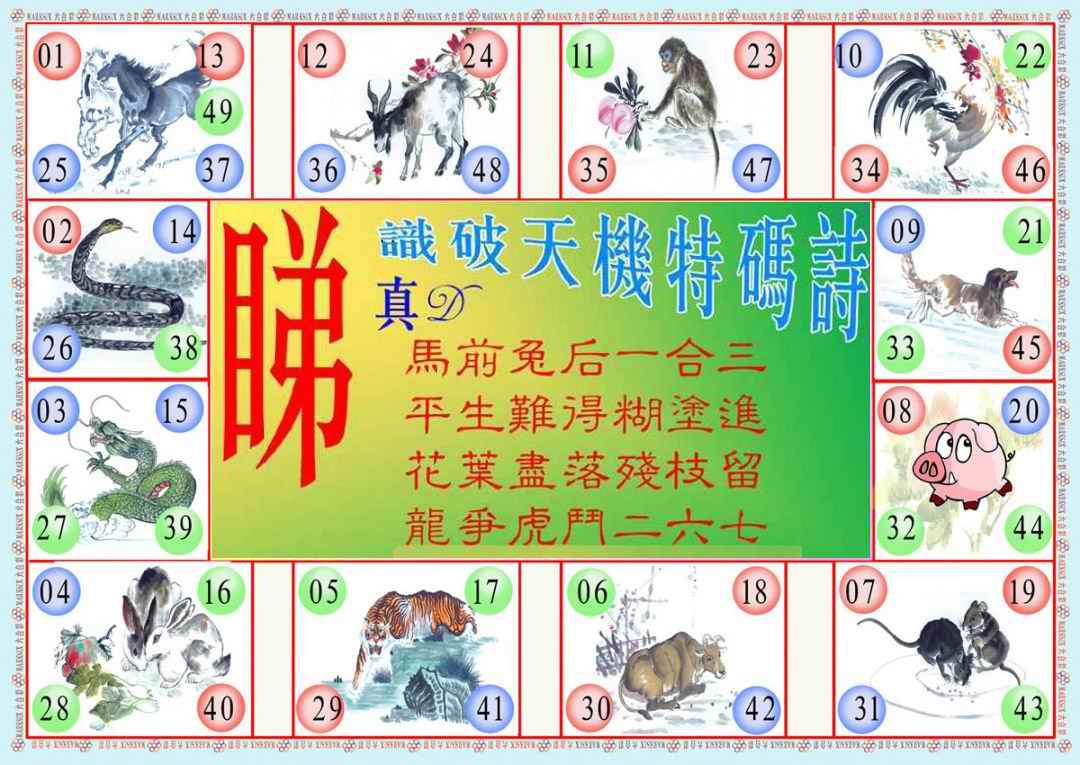 031期识破天机B版[图]